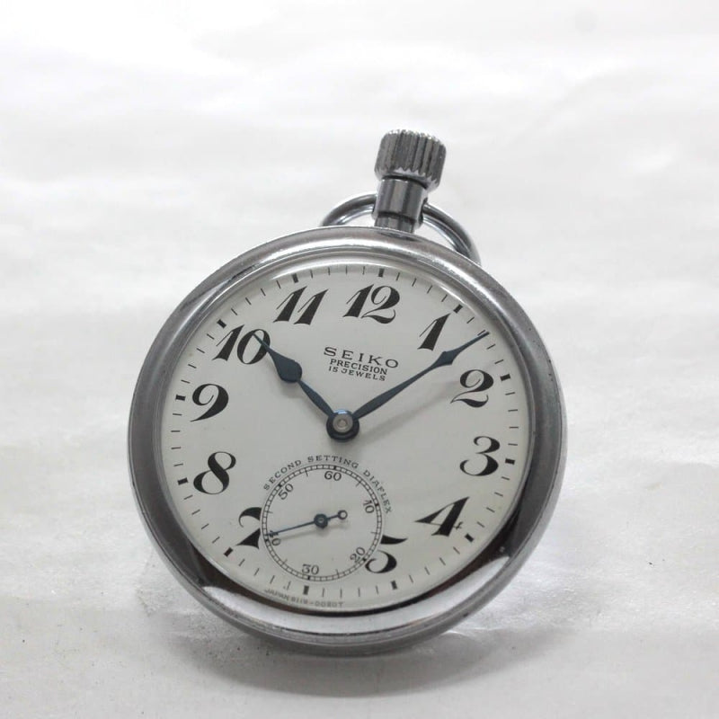 昭和42年の19セイコー鉄道時計/15石/秒針止め機能/絶版時計/19seiko-1269