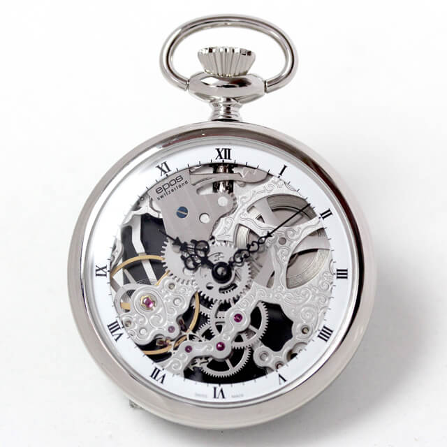 EPOS(エポス)スケルトン 懐中時計 2003NS