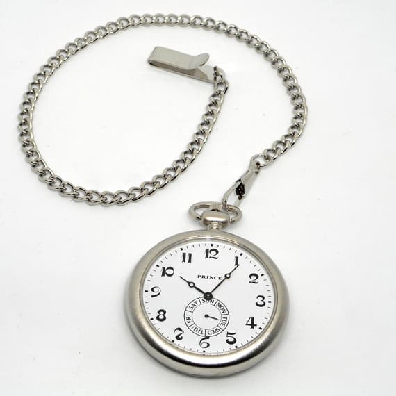 PRINCE (プリンス) Reprint Pocketwatch ホワイト 復刻版 懐中時計