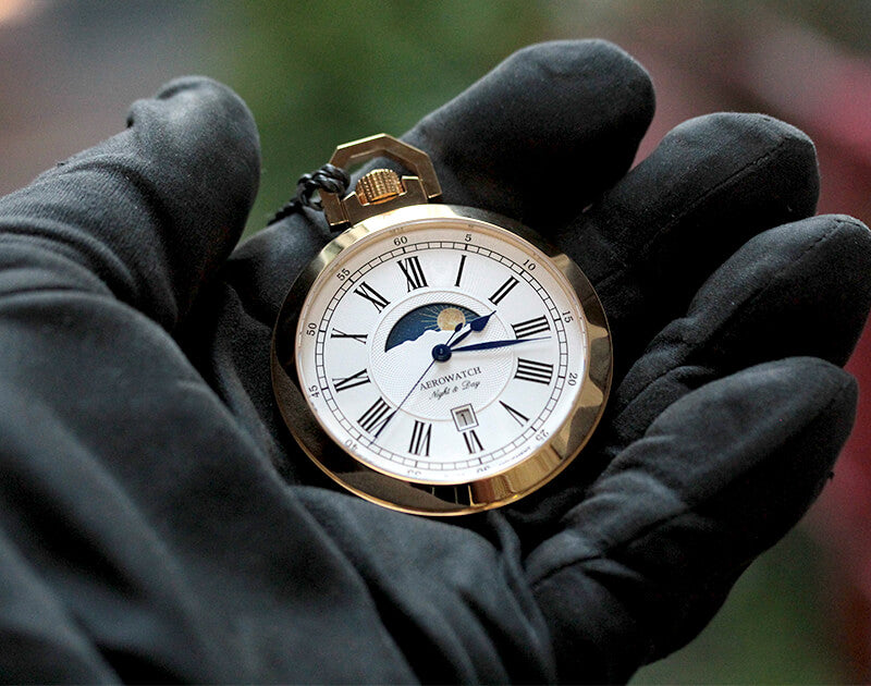 AERO(アエロ)/クォーツ式/サン&ムーン/懐中時計/44829JA01