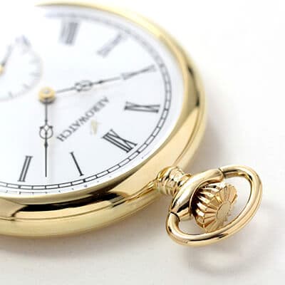 AERO(アエロ) 18K 金無垢 手巻き式 50741J801 懐中時計