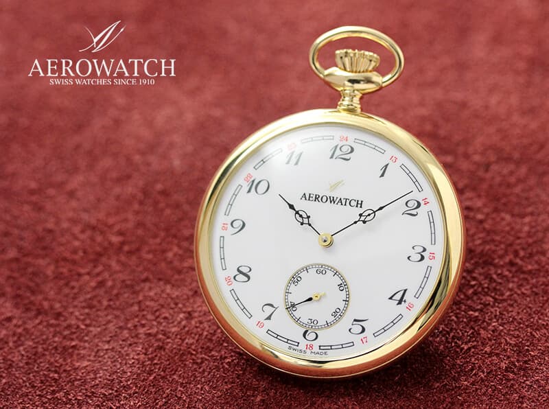 AERO(アエロ) 18K 金無垢 手巻き式 50741J802 懐中時計