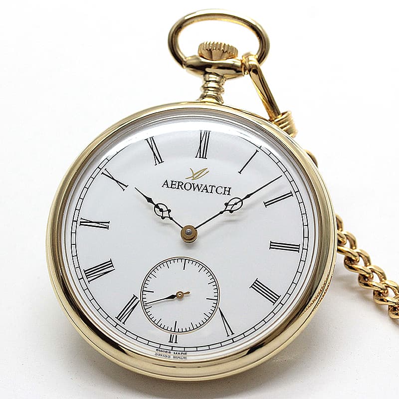 アエロ(AERO) オープンフェイス 手巻き式 50827JA01 懐中時計