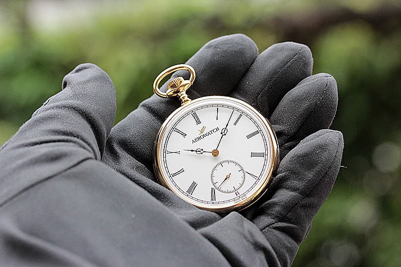 アエロ(AERO) オープンフェイス 手巻き式 50827JA01 懐中時計