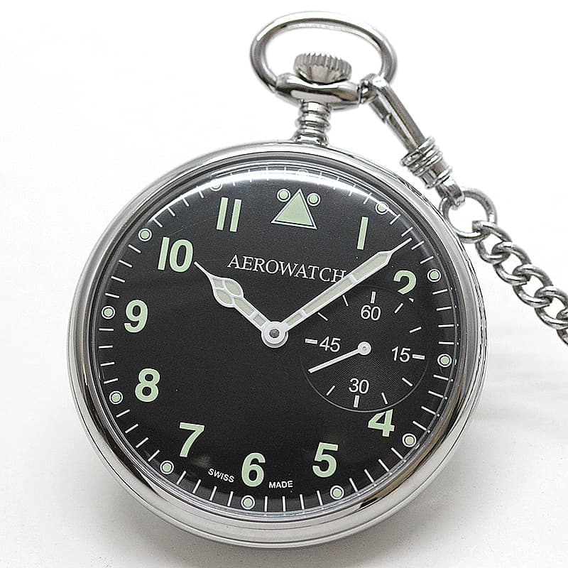 アエロ(AERO) ミリタリーデザイン 手巻き式 50827PD02 懐中時計