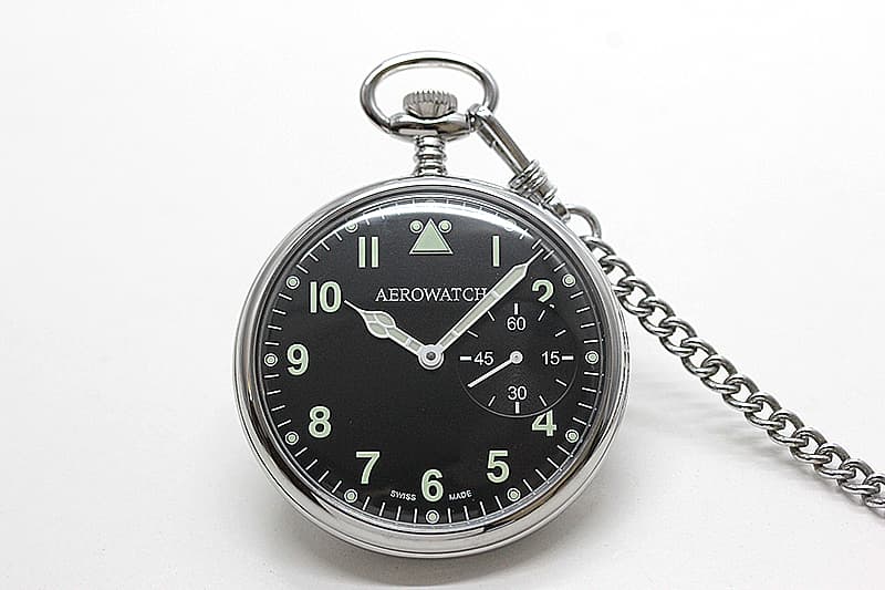 アエロ(AERO) ミリタリーデザイン 手巻き式 50827PD02 懐中時計