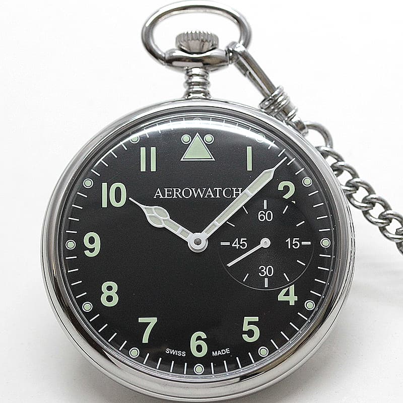 アエロ(AERO) ミリタリーデザイン 手巻き式 50827PD02 懐中時計