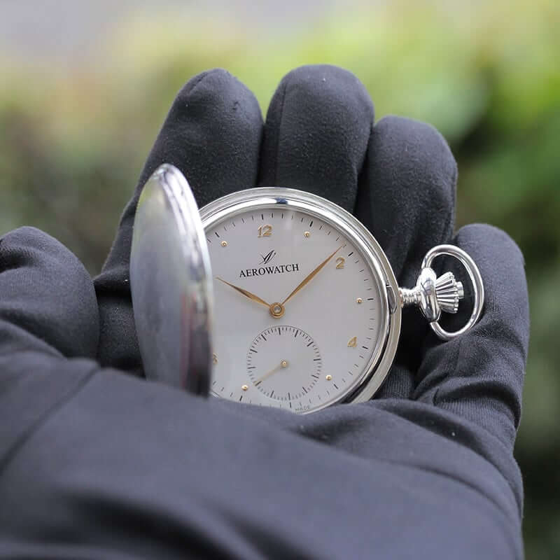 アエロ(AERO)  手巻き式 サボネット 55645 AG03 懐中時計