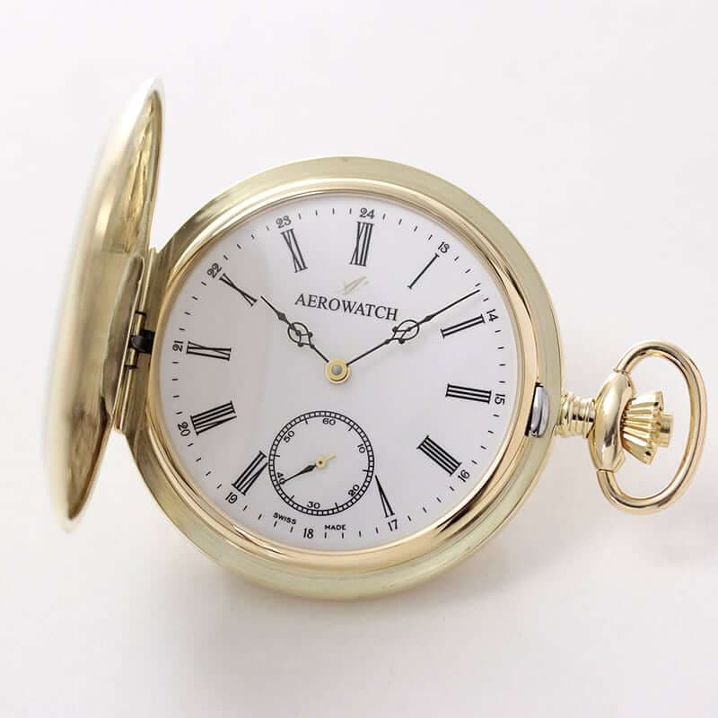 アエロ(AERO)  18K 金無垢 手巻き式 55770 J802 懐中時計
