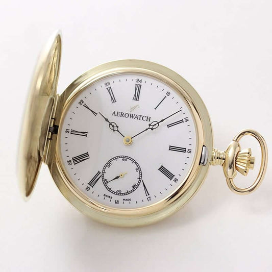 アエロ(AERO)  18K 金無垢 手巻き式 55770 J802 懐中時計