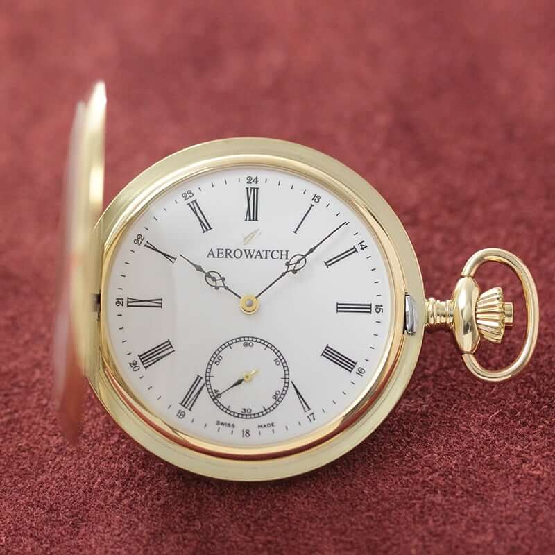 アエロ(AERO)  18K 金無垢 手巻き式 55770 J802 懐中時計