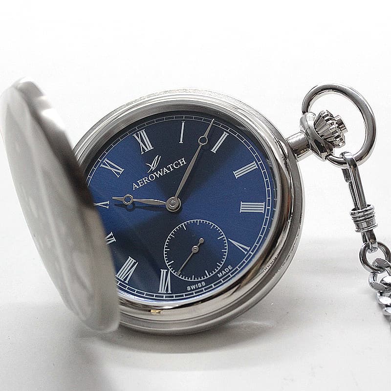 アエロ/AERO/ハンターケース/シルバーカラー/55831AA02/手巻き式 懐中時計