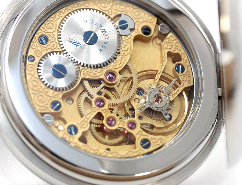 アエロ(AERO)/懐中時計/シースルーバック/57819AA02