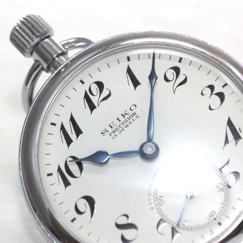 昭和42年の19セイコー鉄道時計/15石/秒針止め機能/絶版時計/19seiko-1269
