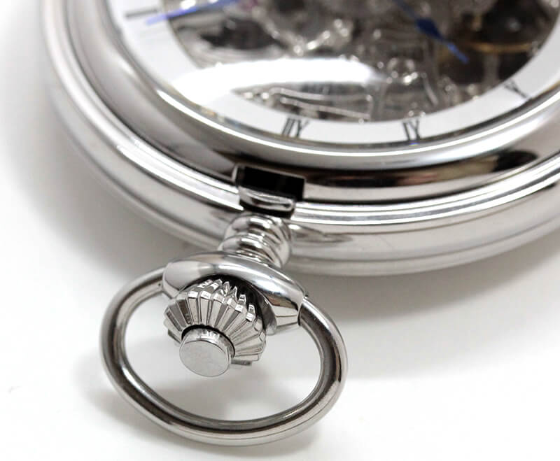 チャールズヒューバート(Charles-Hubert) 両面開き スケルトン 懐中時計 手巻き式 3904-W