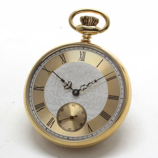 正美堂オリジナル懐中時計/オール外装ドパーツ使用/オープンフェイス/シースルーバック/新品スイス製オールドムーブメント使用/db9pwos1001