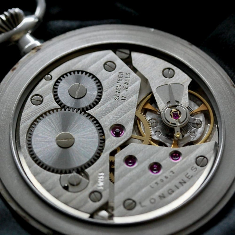 絶版モデルのロンジン オープンフェイス懐中時計/L7.014.4.73.1