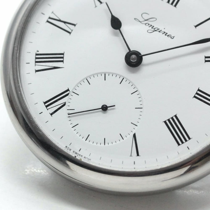 絶版モデルのロンジン オープンフェイス懐中時計/L7.014.4