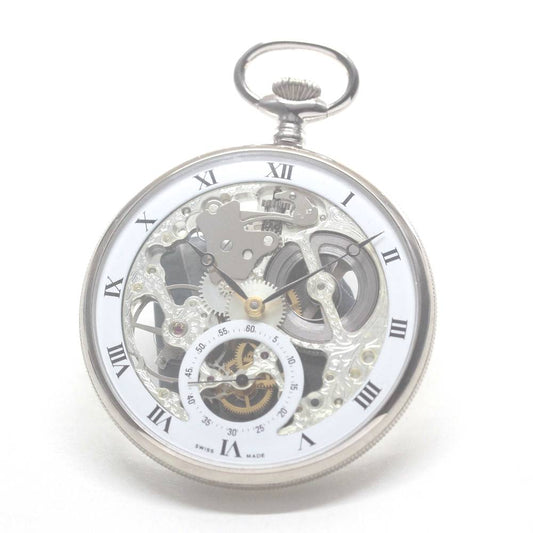 正美堂オリジナルウォッチ/懐中時計/リサイクルウォッチ/スケルトン/old6497pw-107