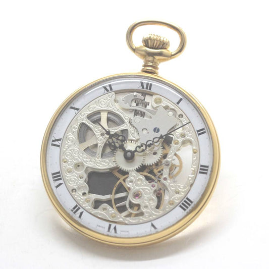 正美堂オリジナルウォッチ/懐中時計/リサイクルウォッチ/スケルトン/old6498pw-109