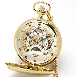 ラポート(Rapport)懐中時計/GMT/サン&ムーン 両開き PW40