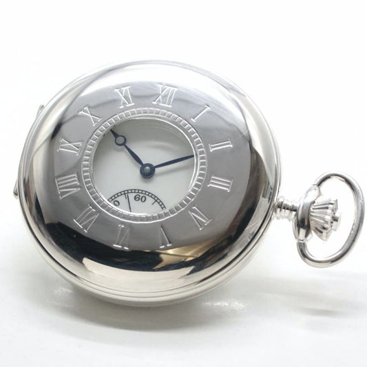 正美堂創業 50周年記念ウォッチ/オリジナル懐中時計/シルバー925(銀無垢)/ナポレオンタイプ