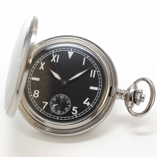 正美堂創業 50周年記念ウォッチ/オリジナル懐中時計/シルバーカラー/ユニークダイヤル/スイス製オールドユニタス