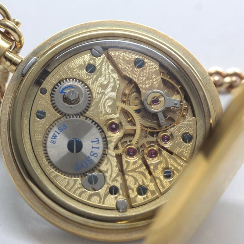 絶版モデルのティソ(TISSOT) 鍵巻き式懐中時計 tissot-1034