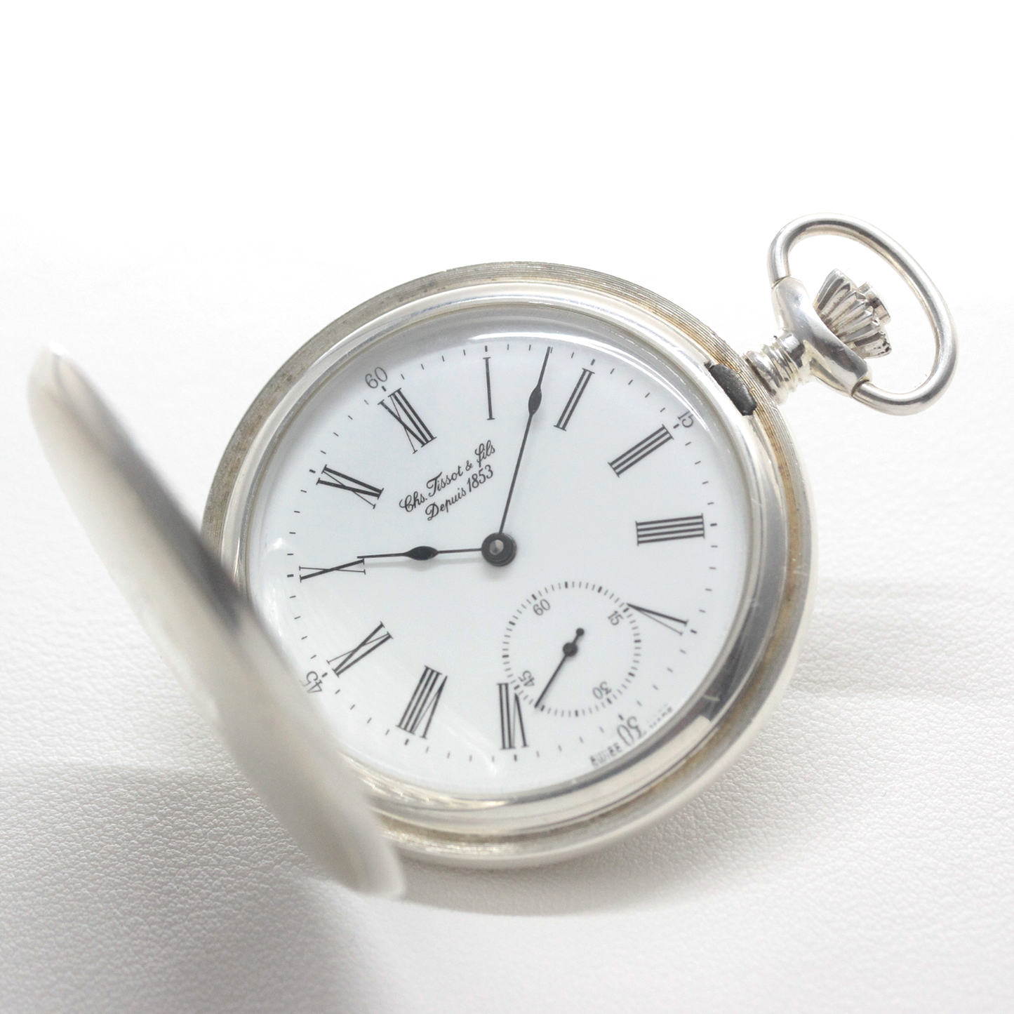 絶版モデルのティソ(TISSOT)/ 銀無垢懐中時計 / tissot-1037