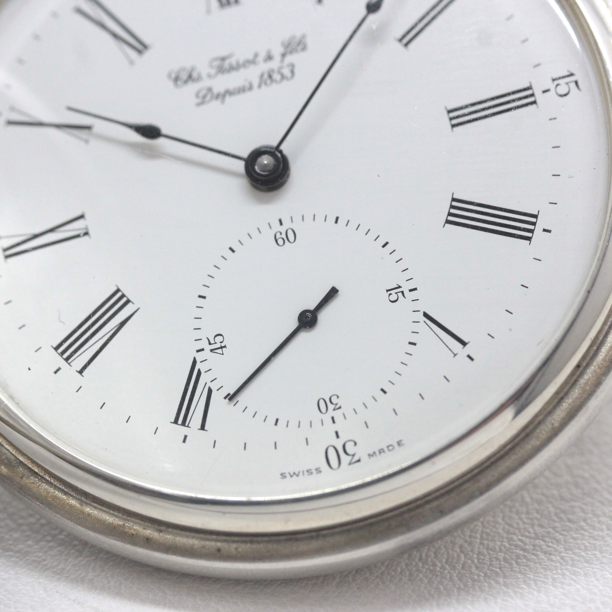 ティソ(TISSOT) 銀無垢 懐中時計 ヴィンテージ ハンターケース tissot-1071 スモールセコンド