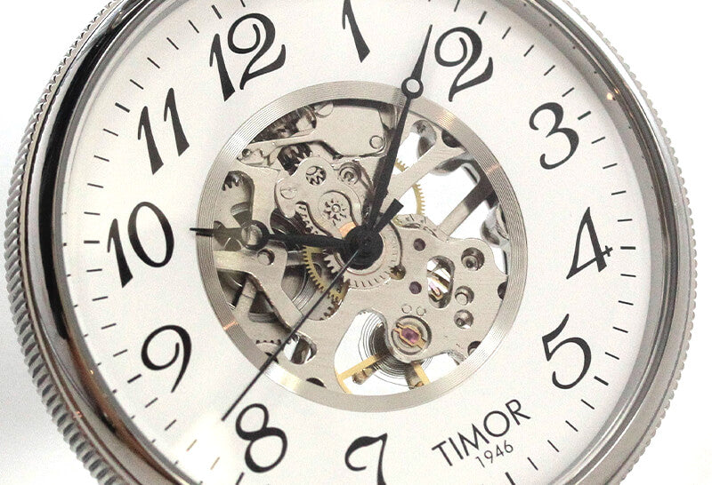 TIMOR/ティモール/オープンフェイス/スケルトン/TP106CH01/シルバーカラー 懐中時計