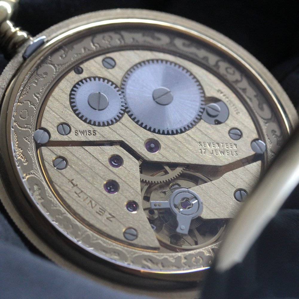 1865年に創業した老舗ブランド、ゼニス(ZENITH) ダブルハンターケース懐中時計/zenith-102