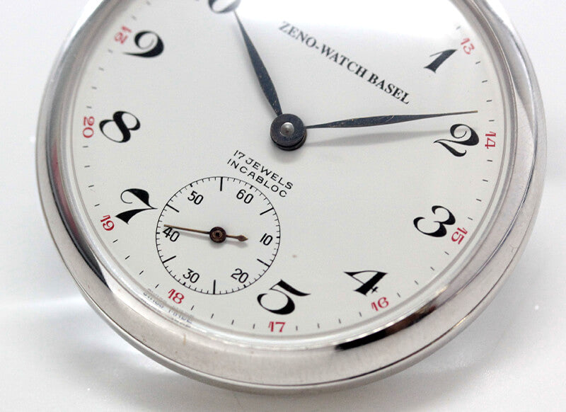 ZENO WATCH/ゼノウォッチ/懐中時計/手巻き式/シースルーバック/ZT-100U-I2NUM