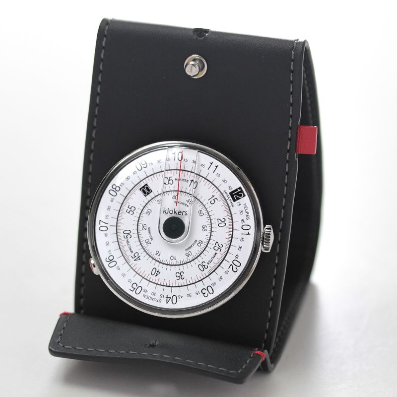 klokers(クロッカーズ)　時計KLOK01D2と専用革ケースKPART-01-C2のセット　KLOK01D2-KPART-01-C2/懐中時計