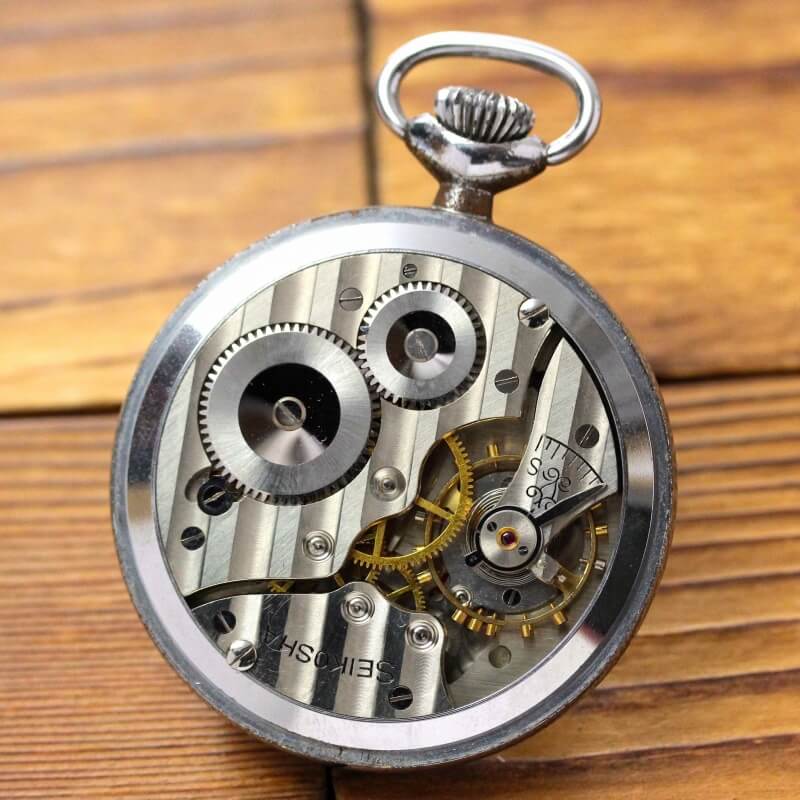 【Sold out】まだまだ使える19セイコー鉄道時計/7石/秒針止め機能/絶版時計/オーバーホール済