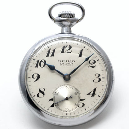 昭和36年の19セイコー鉄道時計/15石/秒針止め機能/絶版時計/19seiko-1041