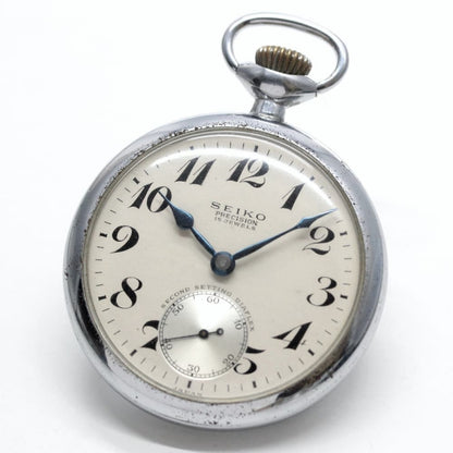 昭和36年の19セイコー鉄道時計/15石/秒針止め機能/絶版時計/19seiko-1042