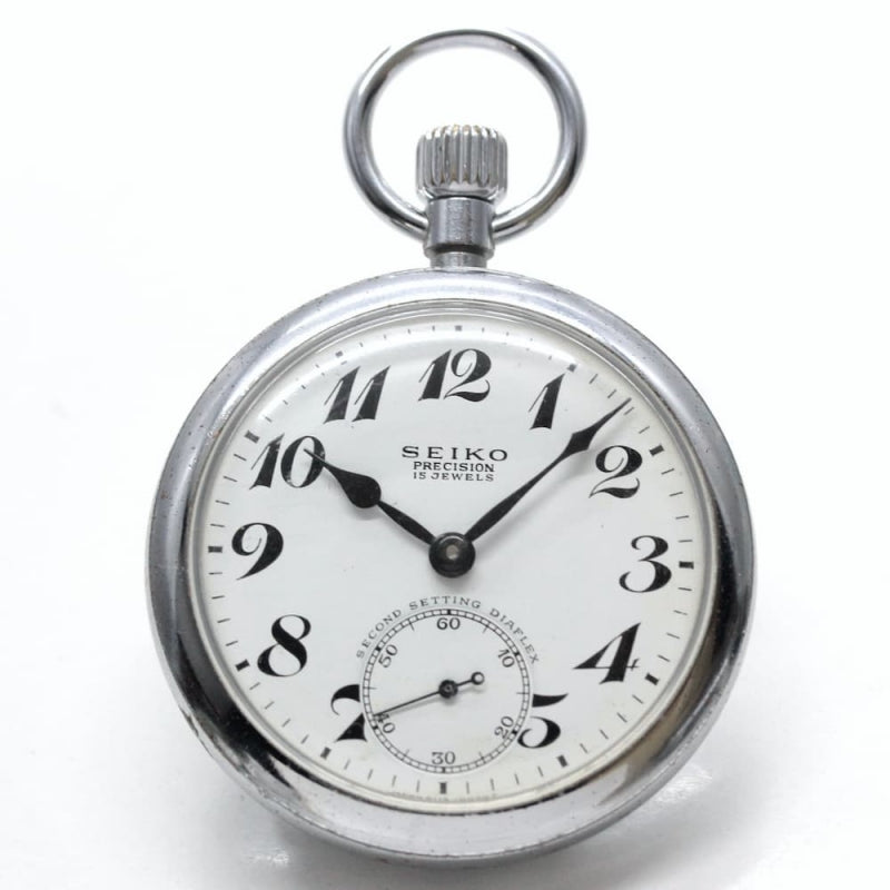 昭和46年の19セイコー鉄道時計/15石/秒針止め機能/絶版時計/19seiko-1050