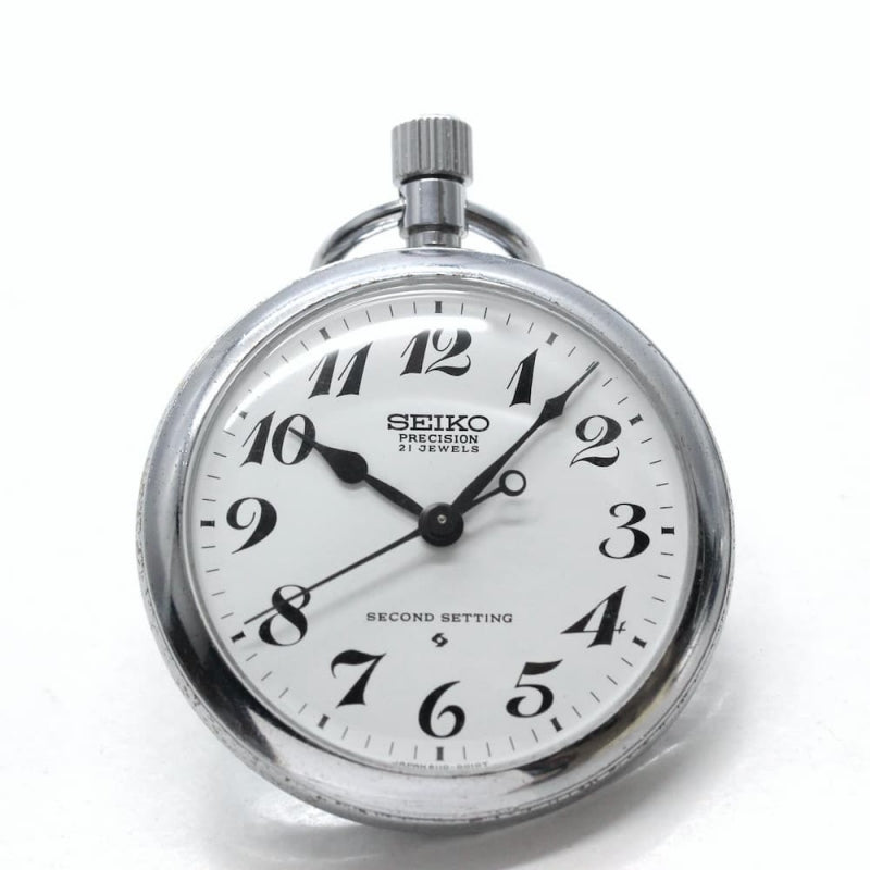 昭和47年の19セイコー鉄道時計21石/秒針止め機能/絶版時計/19seiko-1062