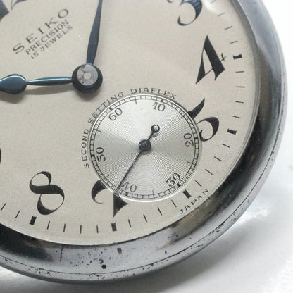 昭和36年の19セイコー鉄道時計/15石/秒針止め機能/絶版時計/19seiko-1066
