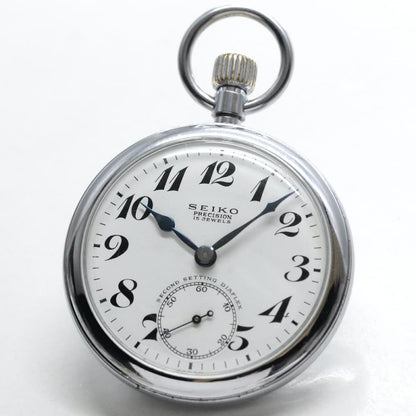 昭和41年の19セイコー鉄道時計/15石/秒針止め機能/絶版時計/19seiko-1068