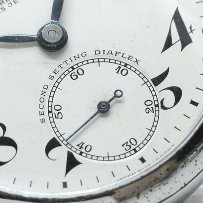 昭和41年の19セイコー鉄道時計/15石/秒針止め機能/絶版時計/19seiko-1074