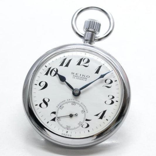 昭和の19セイコー鉄道時計/15石/ダイアフレックス/絶版時計/19seiko-1076