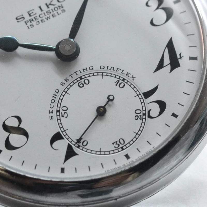 昭和44年の19セイコー鉄道時計/15石/秒針止め機能/絶版時計/19seiko-1078