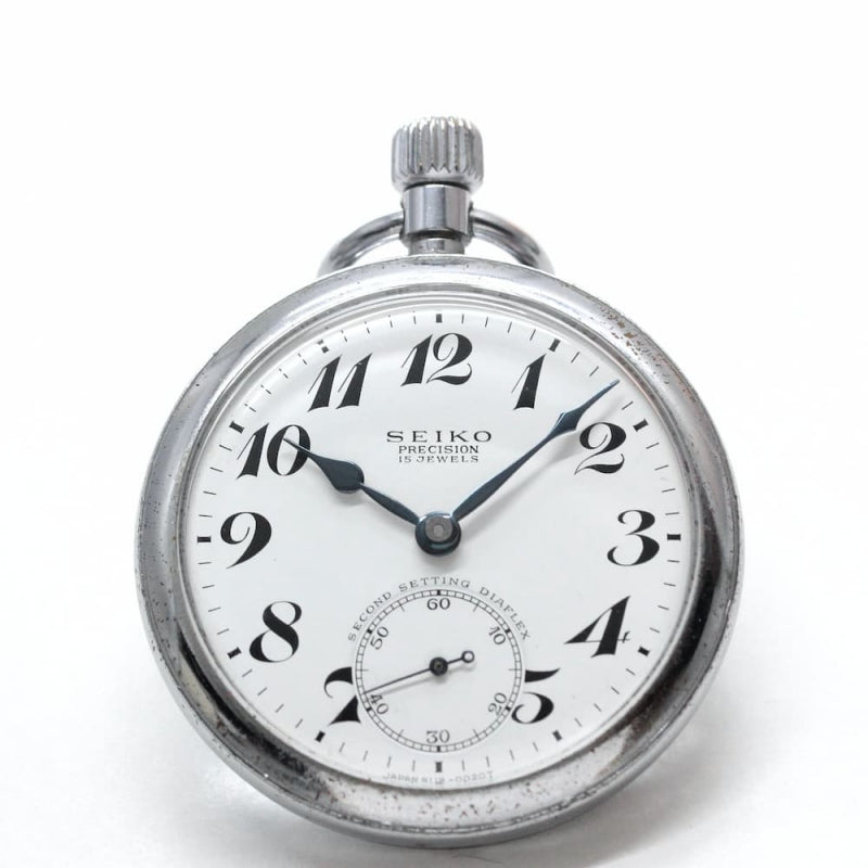 昭和41年の19セイコー鉄道時計/15石/秒針止め機能/絶版時計/19seiko-1080