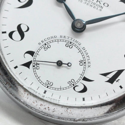 昭和41年の19セイコー鉄道時計/15石/秒針止め機能/絶版時計/19seiko-1080