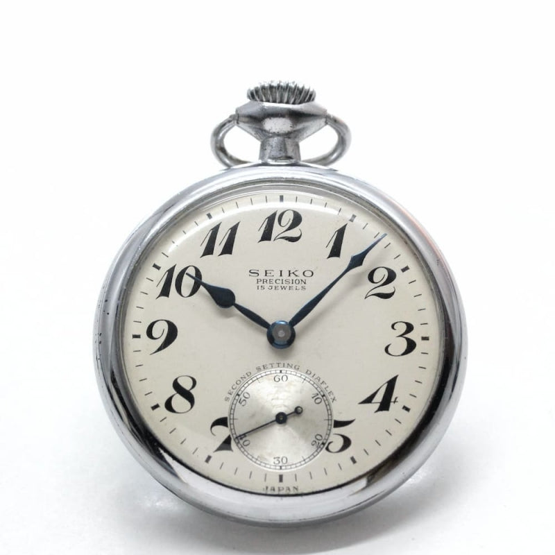 昭和37年の19セイコー鉄道時計/15石/秒針止め機能/絶版時計/19seiko-1081