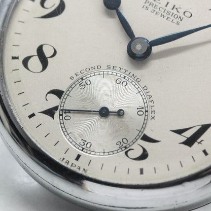 昭和37年の19セイコー鉄道時計/15石/秒針止め機能/絶版時計/19seiko-1081