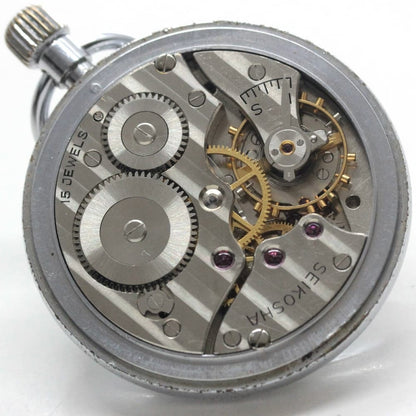 昭和41年の19セイコー鉄道時計/15石/秒針止め機能/絶版時計/19seiko-1083