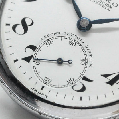 昭和41年の19セイコー鉄道時計/15石/秒針止め機能/絶版時計/19seiko-1083